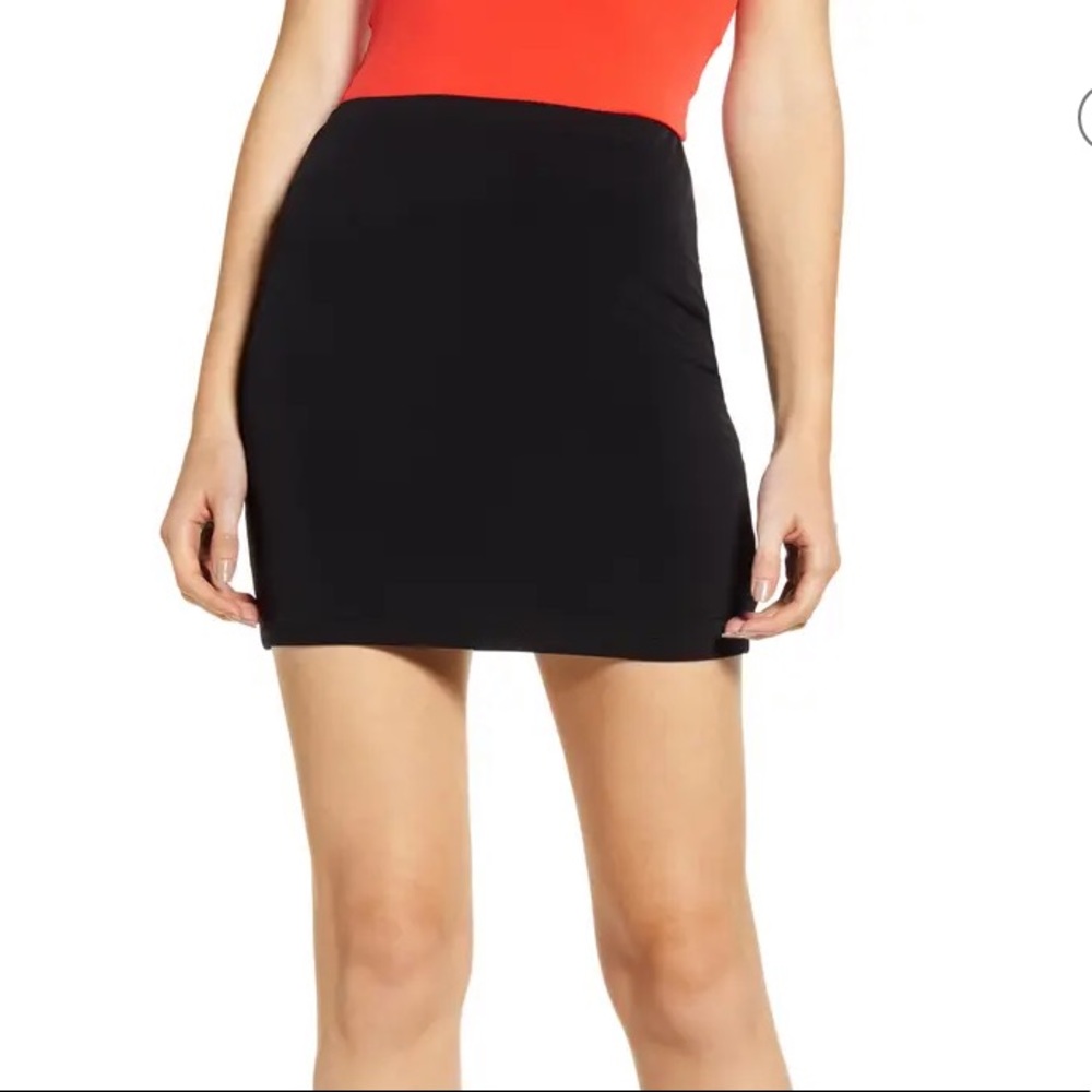 NWT Leith Black Bodycon Miniskirt